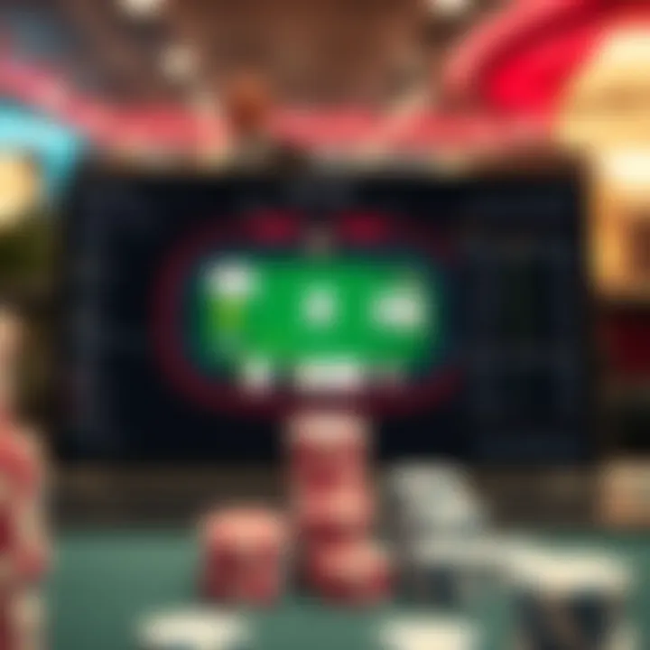 An advanced poker software interface displaying game analytics