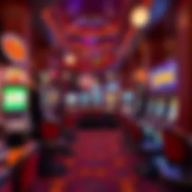 Cozy Casino Corner A cozy corner in a casino with popular slot machines attracting players