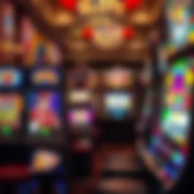 Diverse Slot Machines An array of different slot machines showcasing unique themes and features