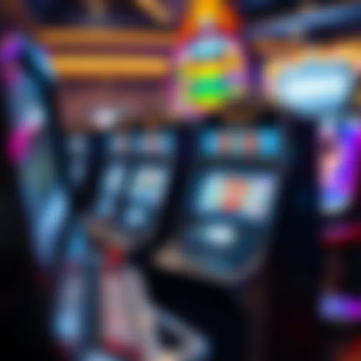 High-Tech Slot Machine A high-tech slot machine with a digital interface and interactive features