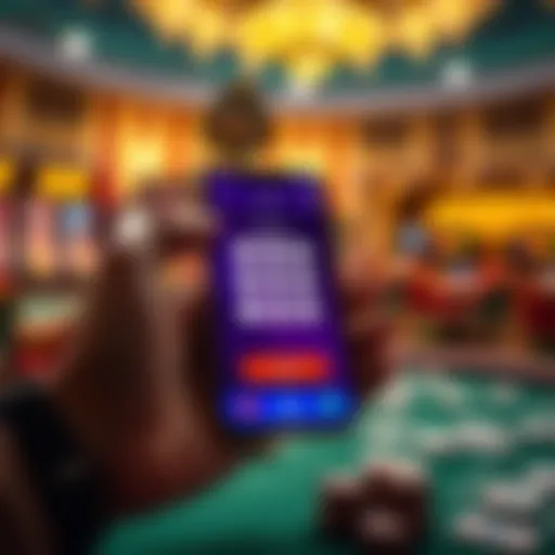 Exploring Lottery App Interfaces A smartphone displaying a lottery app interface