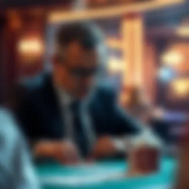 Psychological tactics in blackjack, focusing on player concentration