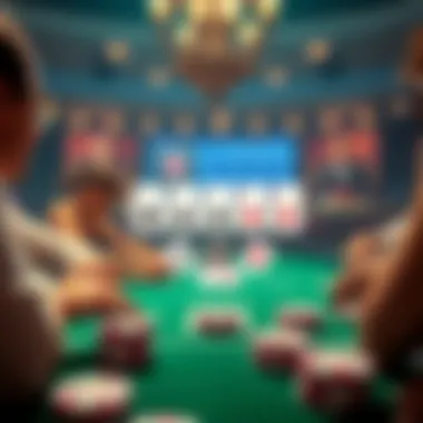 Diagram showing different poker variations