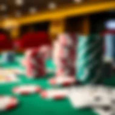 Essential Equipment for Texas Hold'em Poker chips and cards on a table