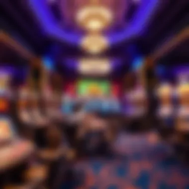 Gaming area showcasing luxurious casino features