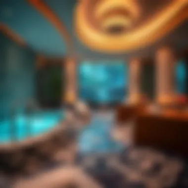 Relaxing spa area in an ocean resort casino