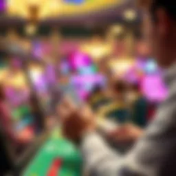 User interacting with the Michigan Lottery Scan App interface