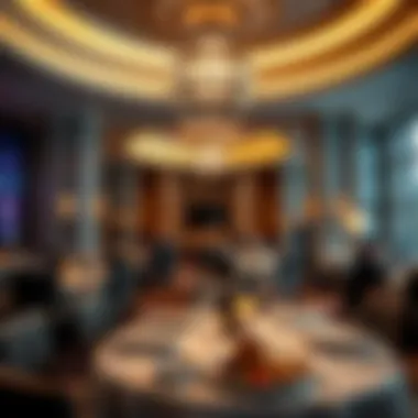 Elegant dining area with gourmet cuisine