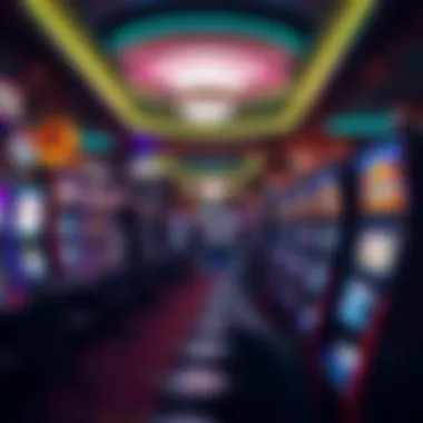 Exciting gaming area filled with slot machines