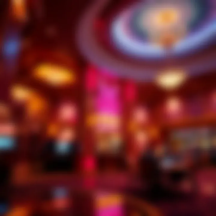 Luxurious lobby of Mohegan Sun Hotel