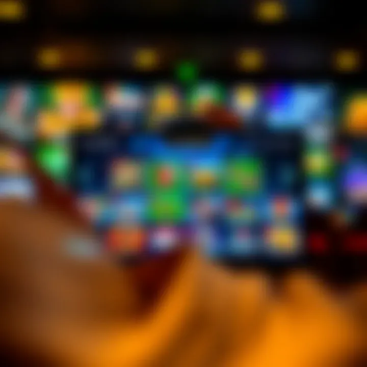 Exploring Game Variety in Legal Gambling Sites Variety of online casino games displayed on a screen