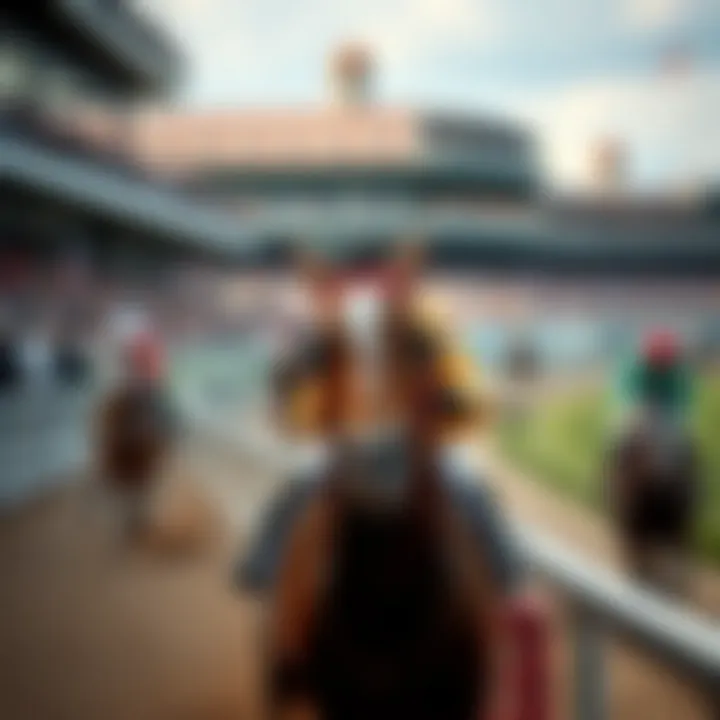 The Excitement of Belmont Stakes Thrilling moment of a horse race