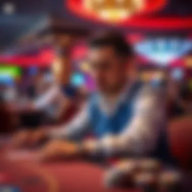 Engaging in Gaming with a Club Card A player enjoying a game while holding a club card