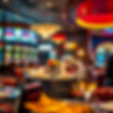 Dining area within the casino displaying various culinary offerings