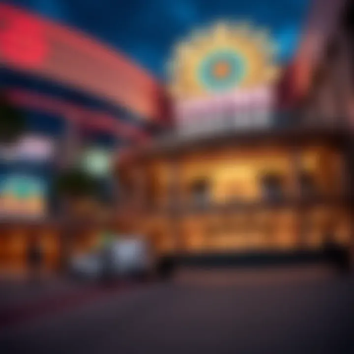 Exterior view of the new casino showcasing its modern architecture