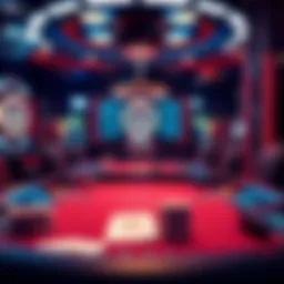 A futuristic poker table with advanced technology