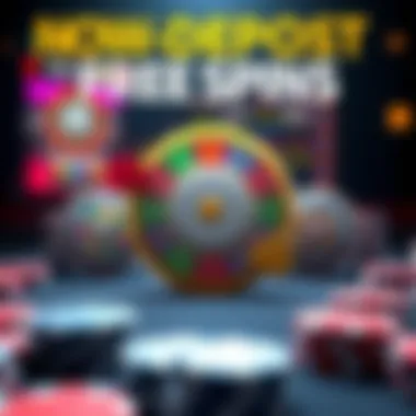 A diagram showing the mechanics of no deposit free spins