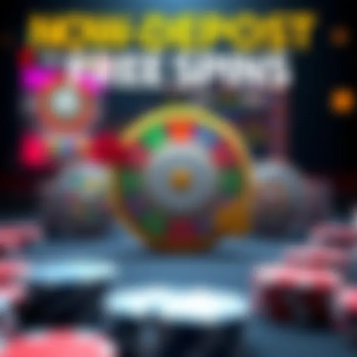 A diagram showing the mechanics of no deposit free spins