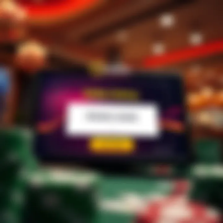 Promo Code Entry Interface User interface of OceanOnlineCasino highlighting promo code entry