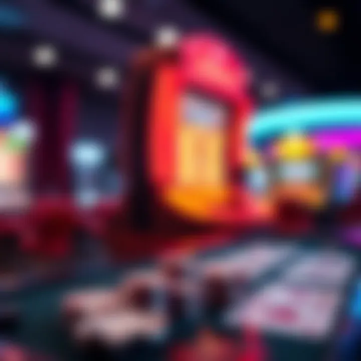 An abstract representation of gaming innovation in PBP casinos.