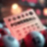 Digital Powerball Lottery Ticket A digital lottery ticket showcasing Powerball numbers
