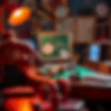 Innovative Workspace for Quick Income Creative workspace with tools for earning money