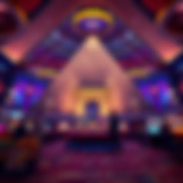 Interior design of the Pyramid highlighting its unique architectural features