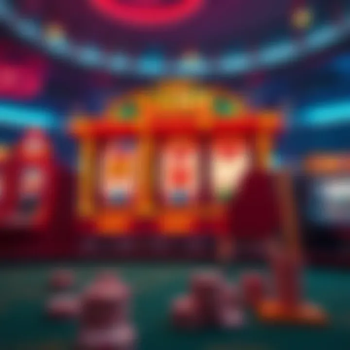 A serene environment illustrating a calm mindset while gambling