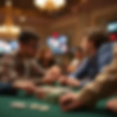 Storytelling Techniques in Poker Vlogging Illustration of storytelling techniques in poker vlogs, emphasizing narrative structure