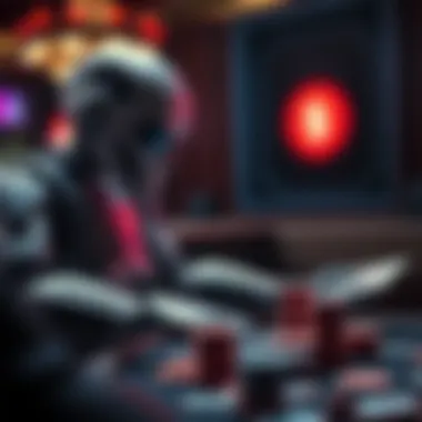 Visual representation of the impact of poker bots on player strategies