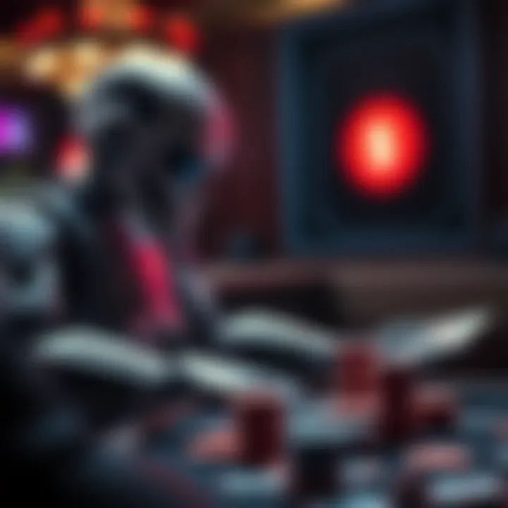 Visual representation of the impact of poker bots on player strategies