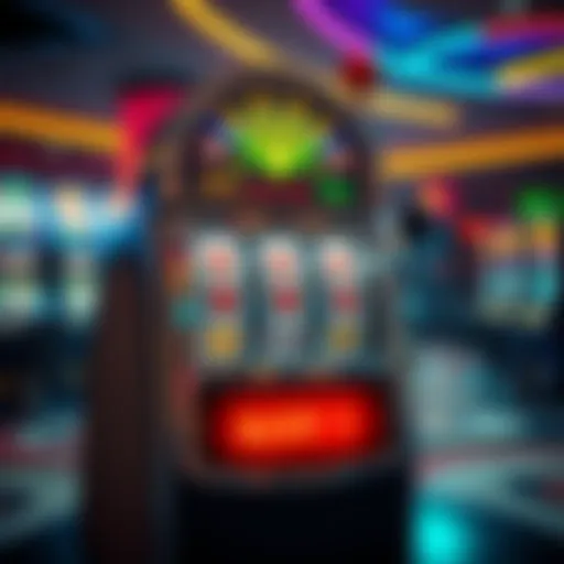 Classic Three Reel Slot Machine Classic three reel slot machine in a casino setting