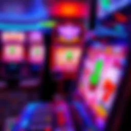 Vibrant Slot Machine Interface with Colorful Symbols