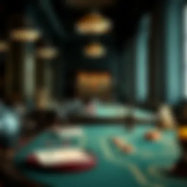 Historical evolution of card tables in gambling establishments