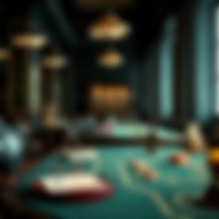 Historical evolution of card tables in gambling establishments