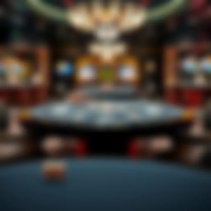 Modern technology integration in casino card tables