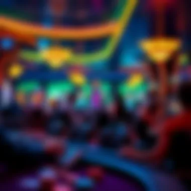 Casino Dynamics in Action An engaging scene of a casino floor with players enjoying games