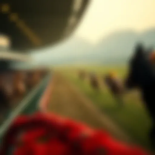 Racecourse view showcasing parimutual betting dynamics