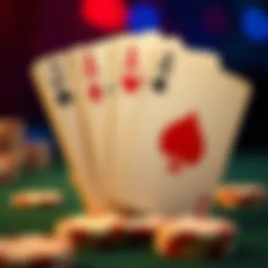 Exploring Card Suits in Flush Hands Different card suits showcasing a flush