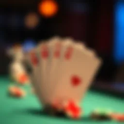 Illustration of a flush in a poker hand