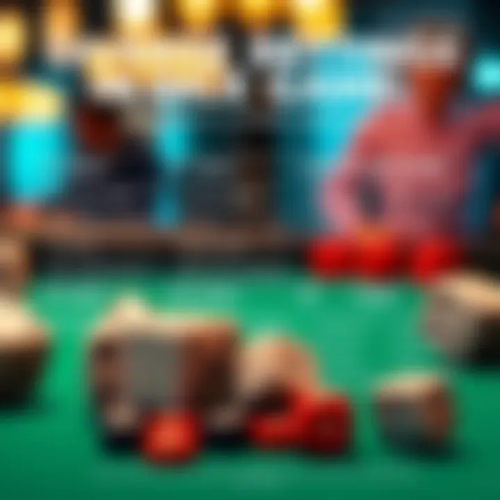 An informative graphic illustrating various betting options in dice games