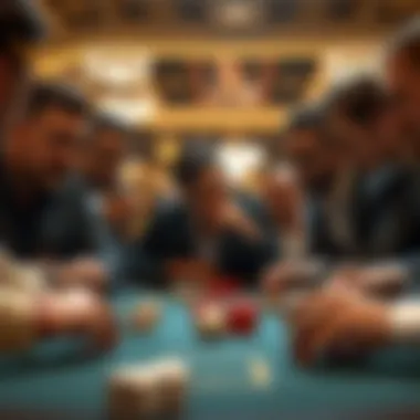 A group of players engaged in a strategic dice game