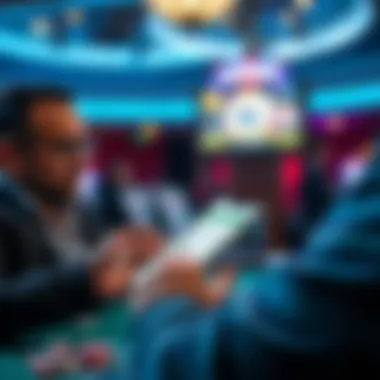 User engaging with a mobile lottery ticket purchasing app