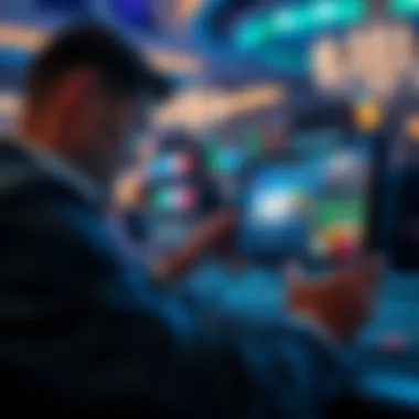 User navigating through BetMGM Poker app features