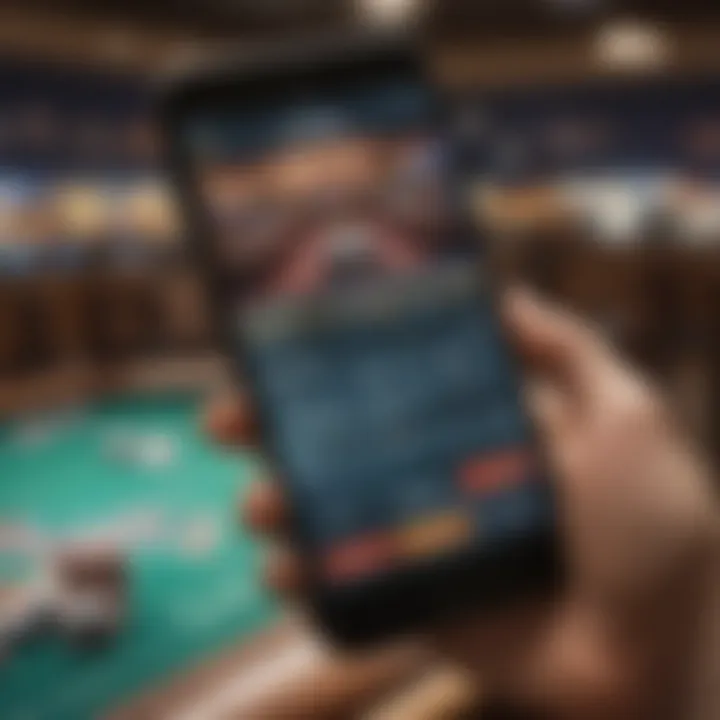 A close-up of a sports betting app interface on a smartphone